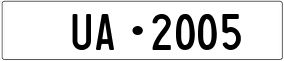 Truck License Plate